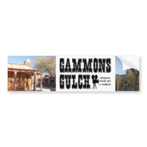Gammons Gulch Movie Set Bumper Sticker