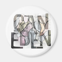 Gan Eden Fridge Magnet