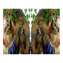 Ganapati carrying holy water posters