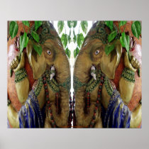 Ganapati carrying holy water posters