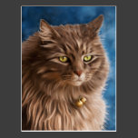 Gandalf - Silver Tabby Cat Art Post Cards