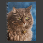 Gandalf - Silver Tabby Cat Art Spiral Note Books