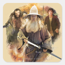 Gandalf, Thorin, Bilbo Stickers