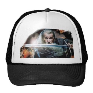Gandalf With Sword In Battle Mesh Hat