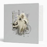 Gandalf with Sword Vector Collage 3 Ring Binders