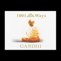 Gandhi / 1001 Ways postcards