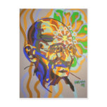 gandhi 2008 as postcard