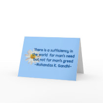 Gandhi Earth Quote cards