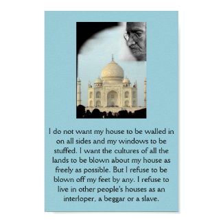 Gandhi: I want the cultures of all the lands . . . print