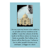Gandhi: I want the cultures of all the lands . . . posters by brodya Gandhi: I want the cultures of all the lands . . . posters