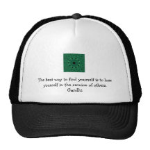 Gandhi Inspirational Quote About Self-Help Hats