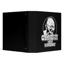 Gandhi is my Homeboy 3 Ring Binders