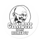 Gandhi is my Homeboy Stickers