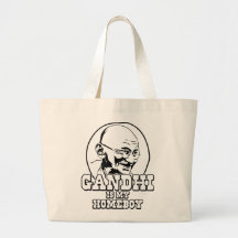 Gandhi is my Homeboy Tote Bags