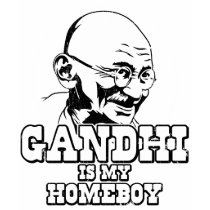 Gandhi is my Homeboy t-shirts