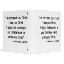 Gandhi on Christians Vinyl Binders