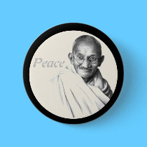 Gandhi Peace buttons