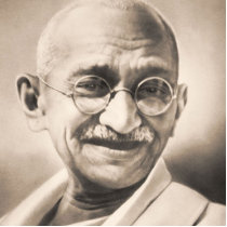 Gandhi photo sculptures by jayambe Gandhi photo sculptures