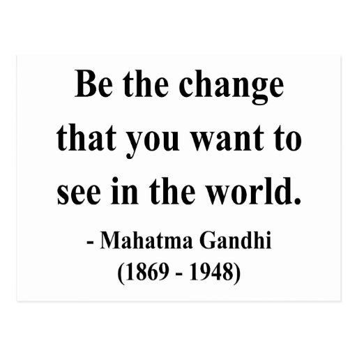 Gandhi Quote 1a Post Cards