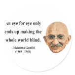 Gandhi Quote 3b Round Stickers