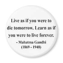 Gandhi Quote 4a magnets by brainburst Gandhi Quote 4a magnets