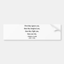 Gandhi Quote 5a Bumper Sticker