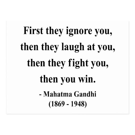 Gandhi Quote 5a Postcard