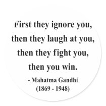 Gandhi Quote 5a Round Sticker