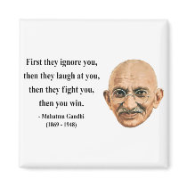 Gandhi Quote 5b magnets by brainburst Gandhi Quote 5b magnets