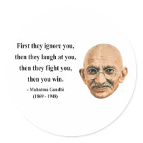 Gandhi Quote 5b Stickers