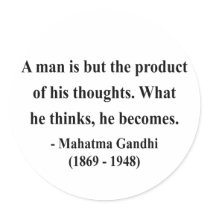 Gandhi Quote 8a Sticker