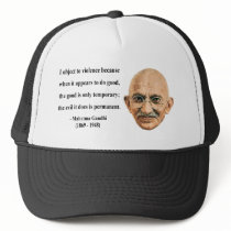 Gandhi Quote 9b hats by brainburst Gandhi Quote 9b hats