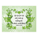 Gandhi Quote An eye for eye only ends ... Postcards