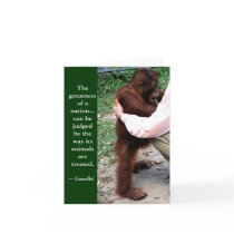 Gandhi Quote : Animal Notecards by Rebecca_Reeder Gandhi Quote : Animal Notecards