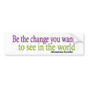 Gandhi Quote bumper stickers