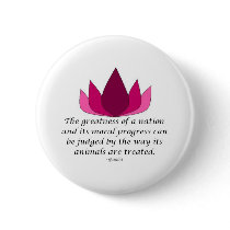 Gandhi Quote Pinback Buttons