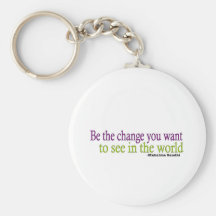 Gandhi Quote Keychain
