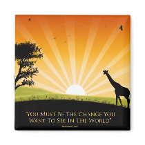 Gandhi Quote magnets by SoCalTeeShirts Gandhi Quote magnets
