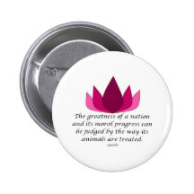 Gandhi Quote Pinback Buttons