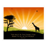 Gandhi Quote Post Card