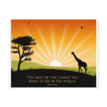 Gandhi Quote postcards by SoCalTeeShirts Gandhi Quote postcards