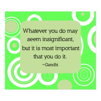 Gandhi Quote Poster print