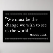 Gandhi Quote Print