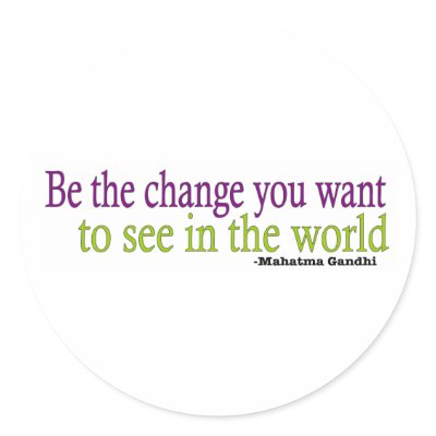 Gandhi Quote Sticker by