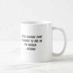 Gandhi, sea el cambio que usted quiere ver en t… taza