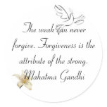 Gandhi Sticker of Forgiveness