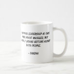 Gandhi, supongo la dirección al mismo tiempo signi tazas de café
