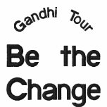 Gandhi Tour Be the Change Embroidered Shirt
