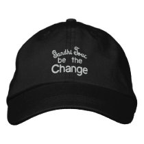 Gandhi Tour / Be the Change Embroidery Embroidered Hat