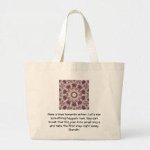 Gandhi Wisdom Quotation Saying about Action Bags